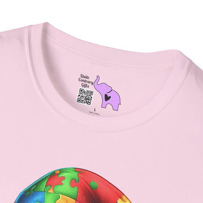 Proud Mom (Autism Awarness Gnome) Adult T-shirt