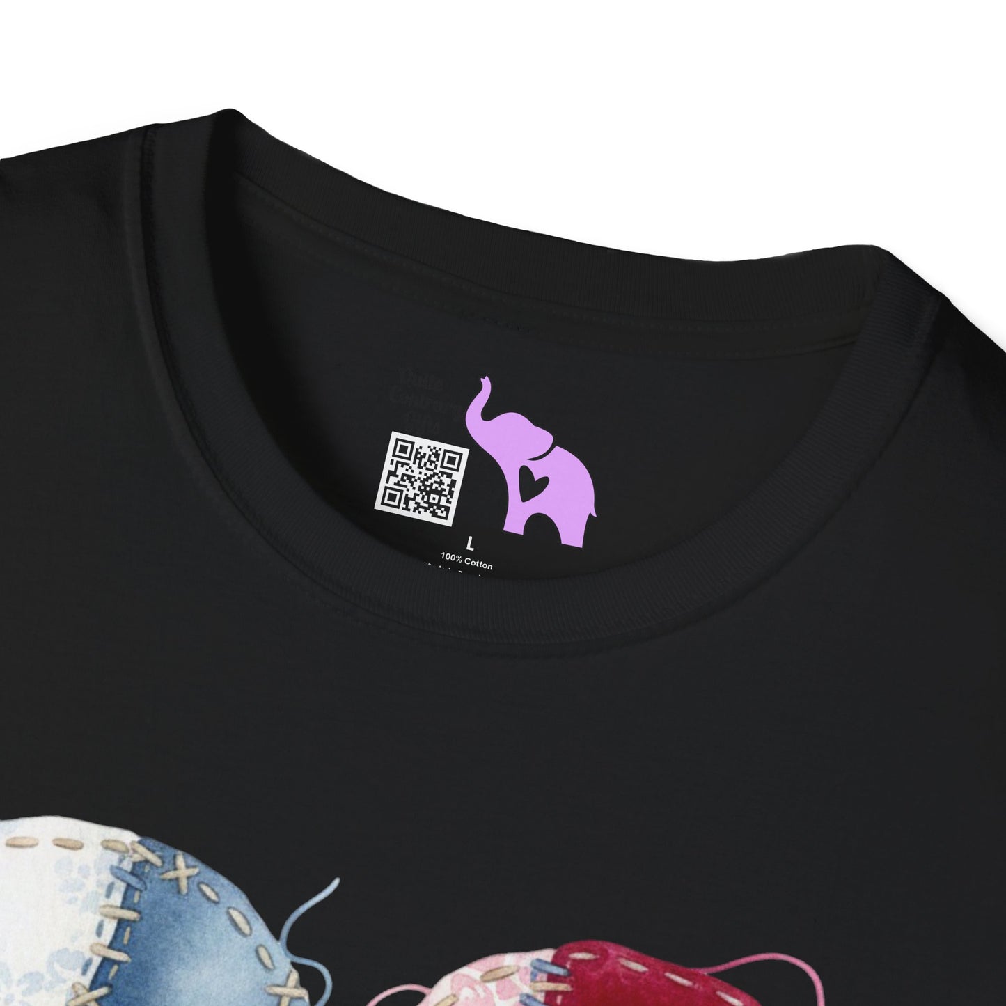 Patchwork Quilt Heart Adult T-shirt