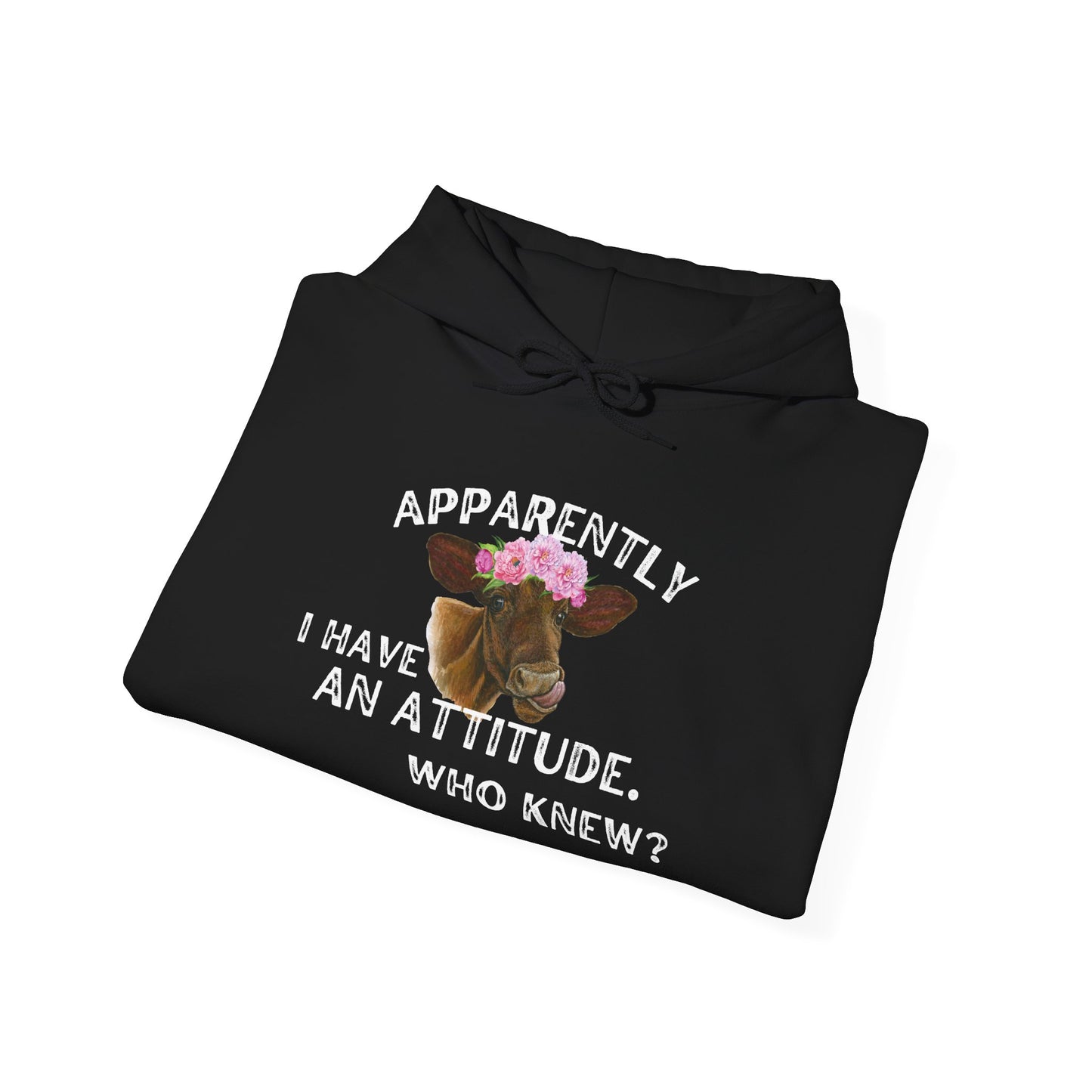 Apparently I Have An Attitude; Who Knew? Heavy Blend™ Hooded Sweatshirt