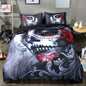 Gothic Black Skull Duvet Bedding Set