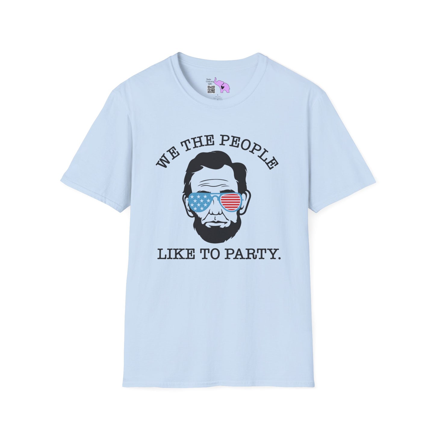 We The People Like To Party (Abraham Lincoln) Adult T-shirt