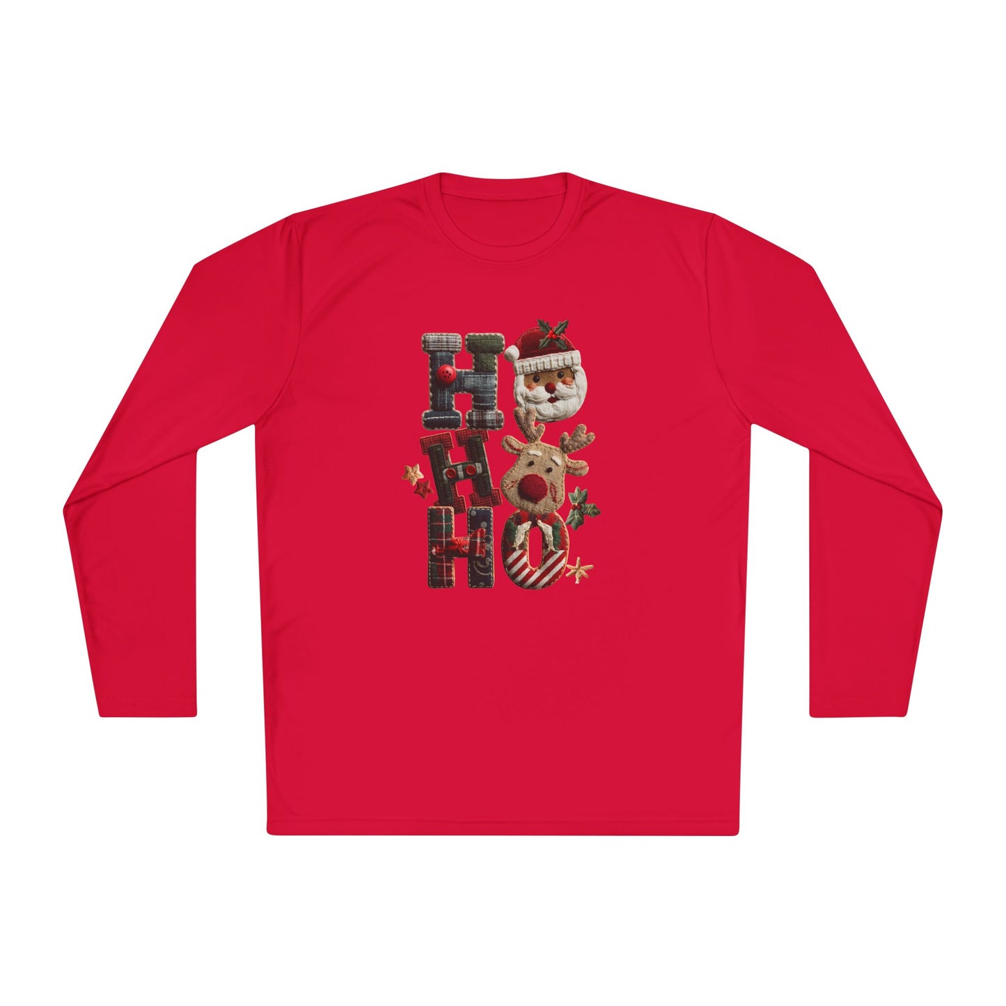 Ho Ho Ho Adult Long Sleeve Tee
