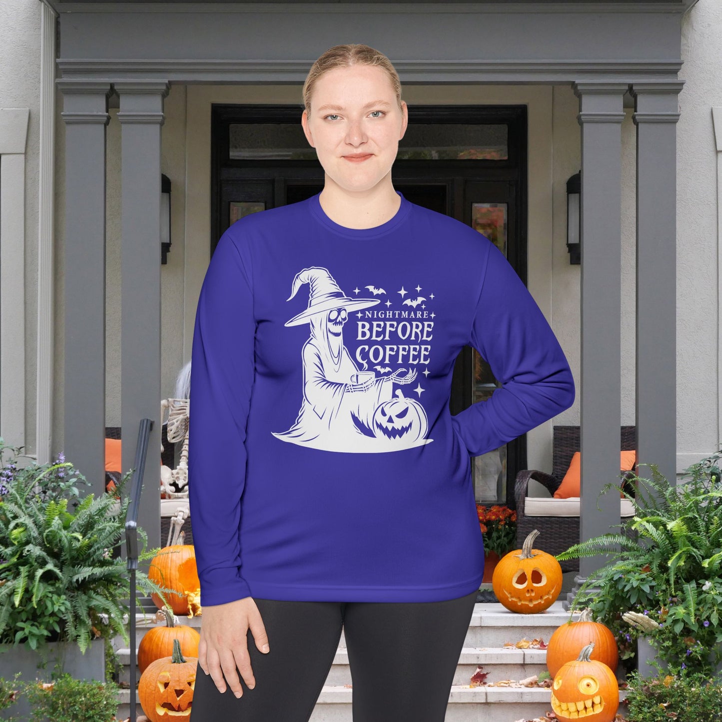Nightmare Before Coffee Adult Long Sleeve Tee