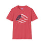 American Flag Lips Adult T-shirt