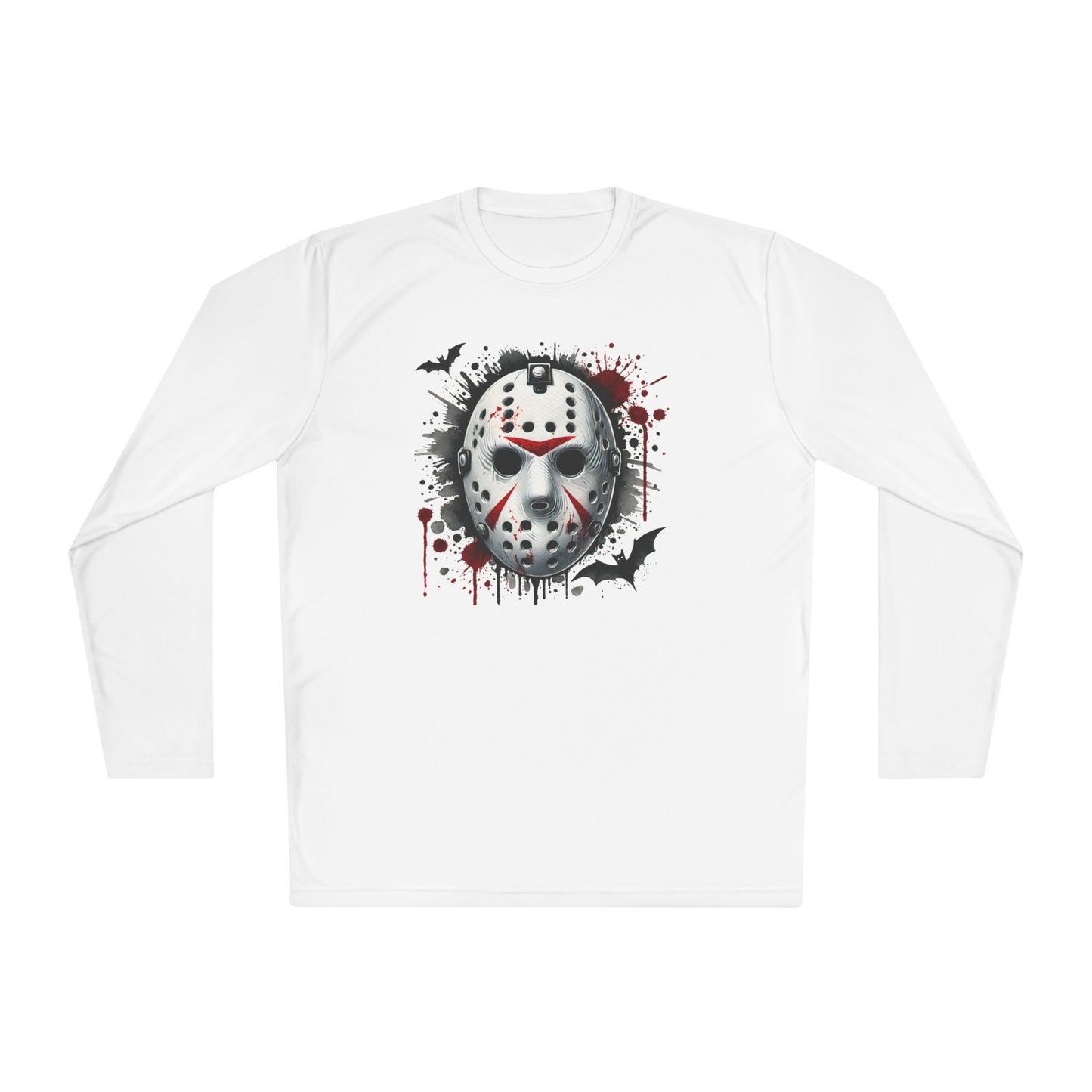 Creepy Killer Mask Adult Long Sleeve Tee