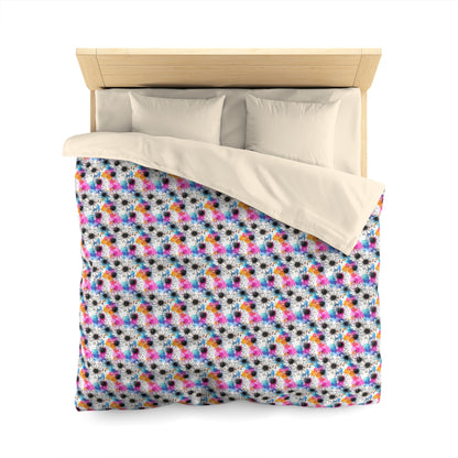 Watercolor Daisy Dream Microfiber Duvet Cover