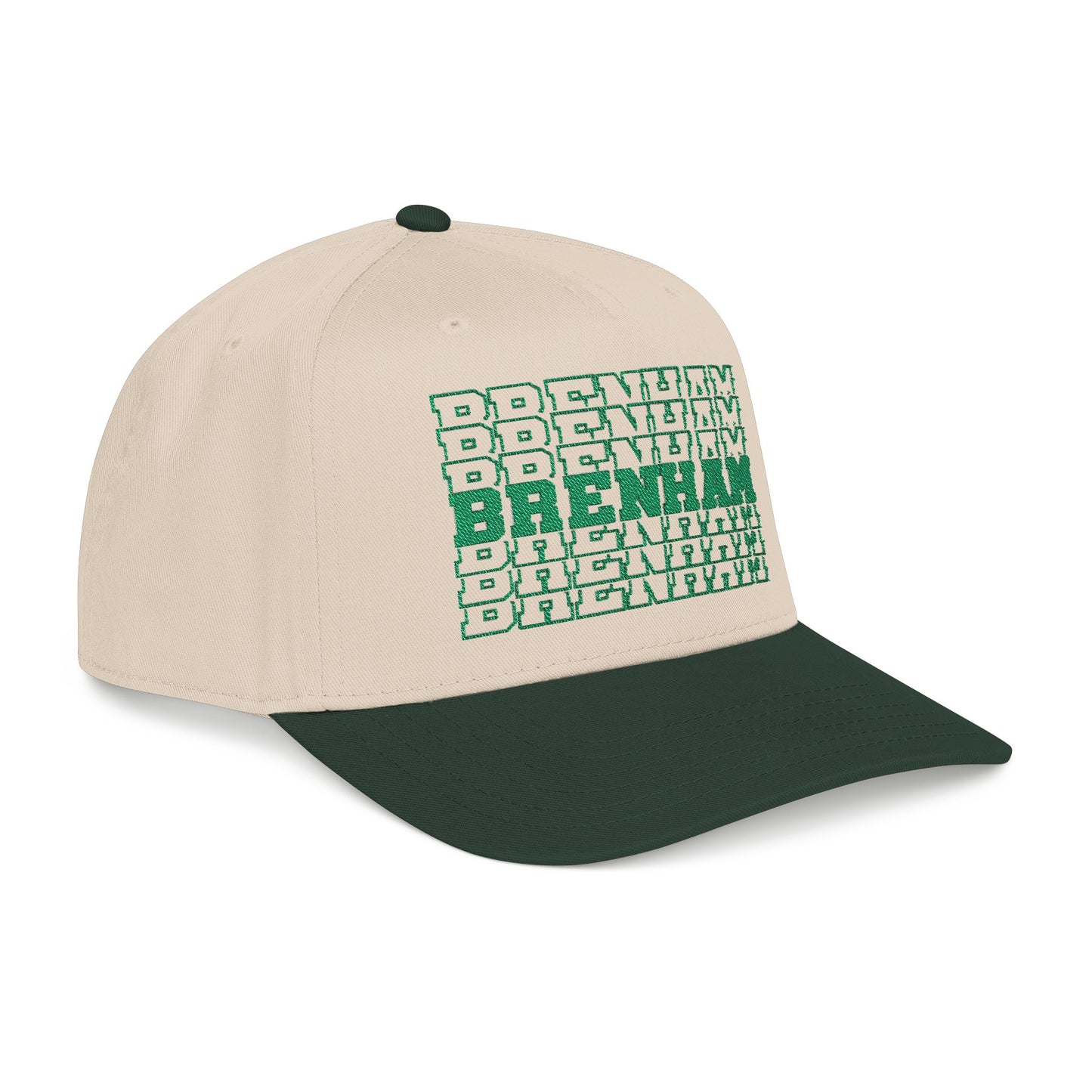 Brenham Stacked Letters Mid Profile Baseball Cap