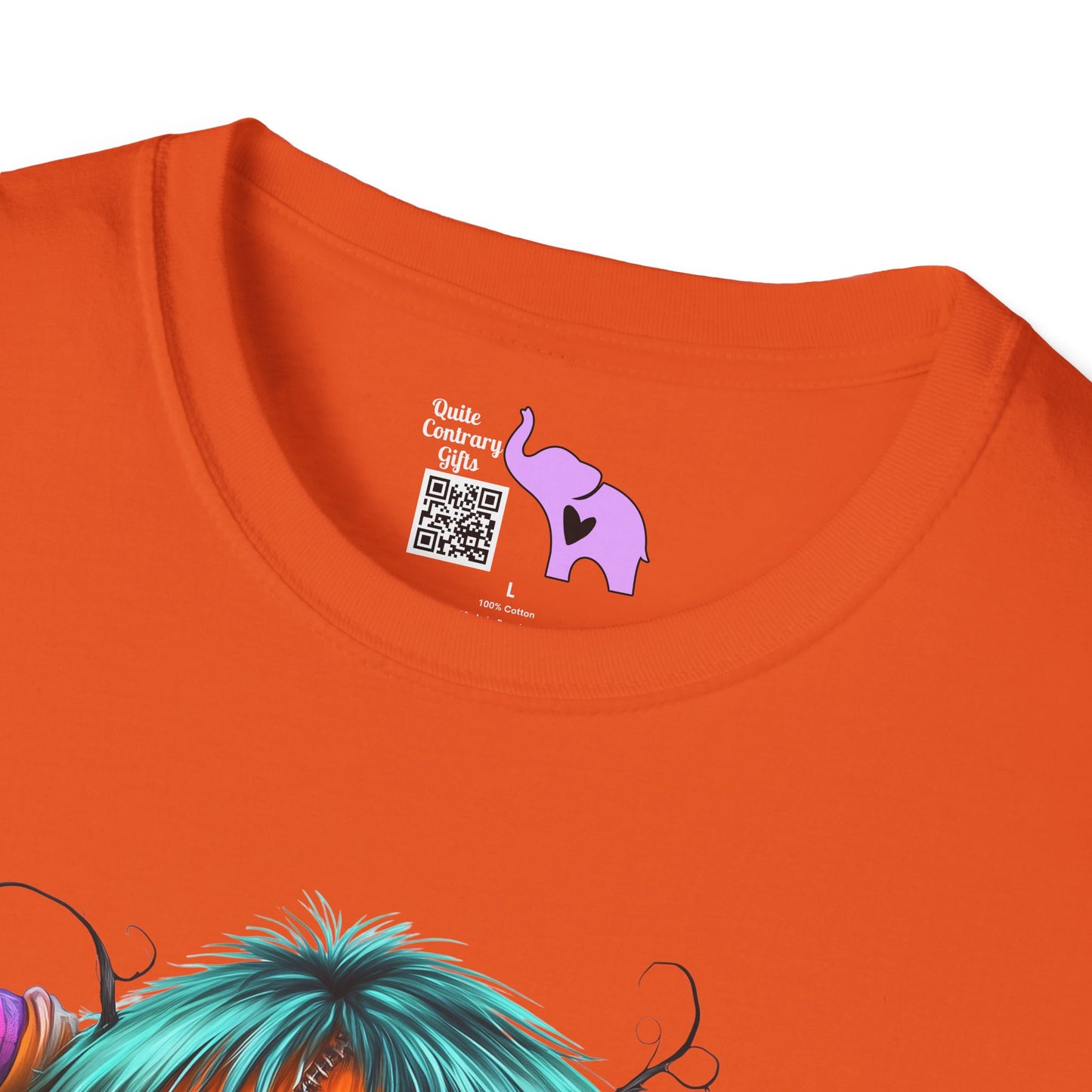 Patchwork Pumpkin Heart Adult Unisex Tshirt