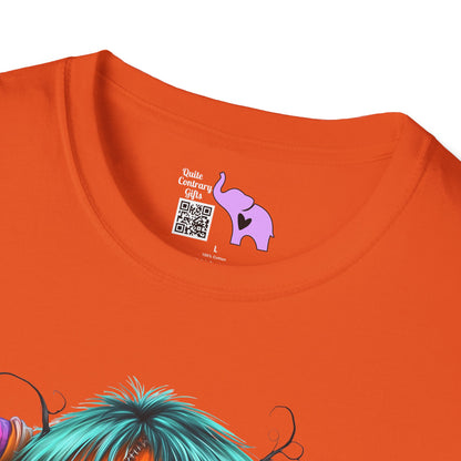 Patchwork Pumpkin Heart Adult Unisex Tshirt