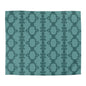 Teal Lace Pattern Microfiber Duvet Cover
