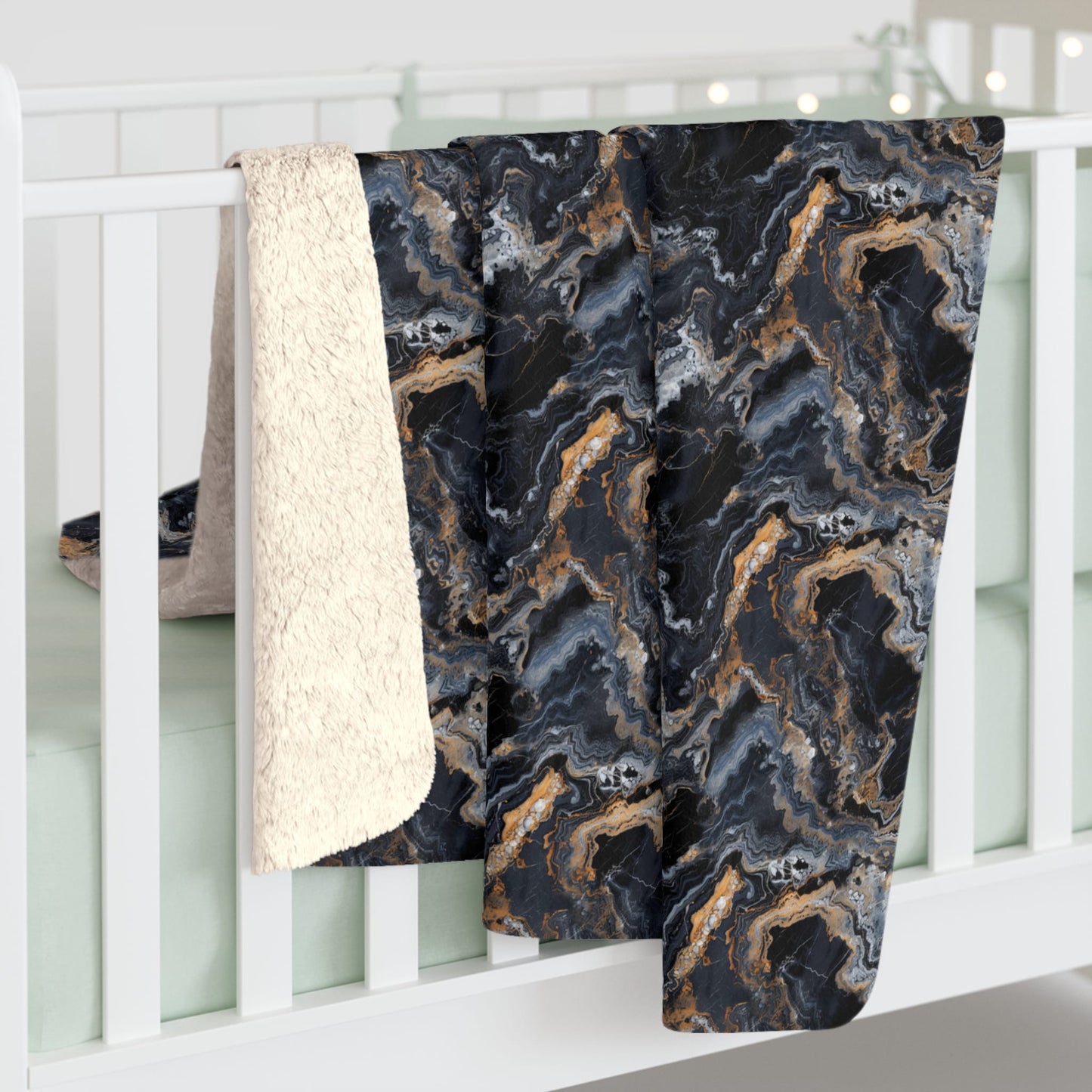 CoMoonspill Marble Fleece Blanket