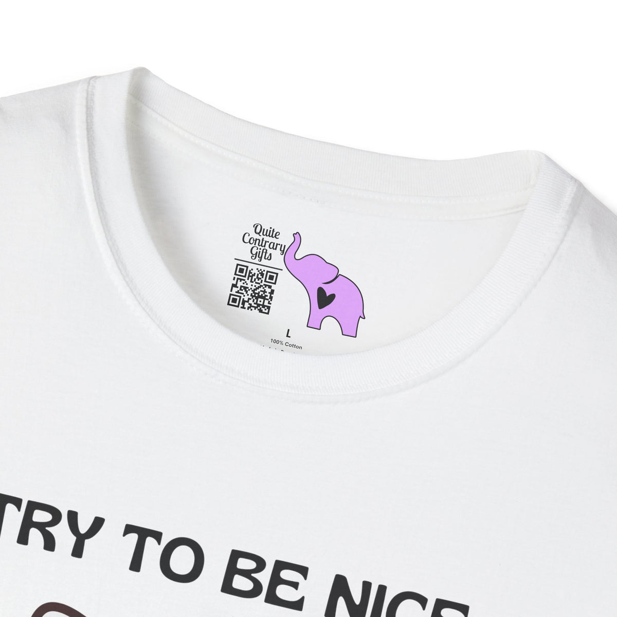 I Try To Be Nice But People Are Stupid Adult T-shirt