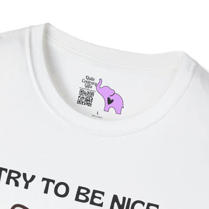 I Try To Be Nice But People Are Stupid Adult T-shirt