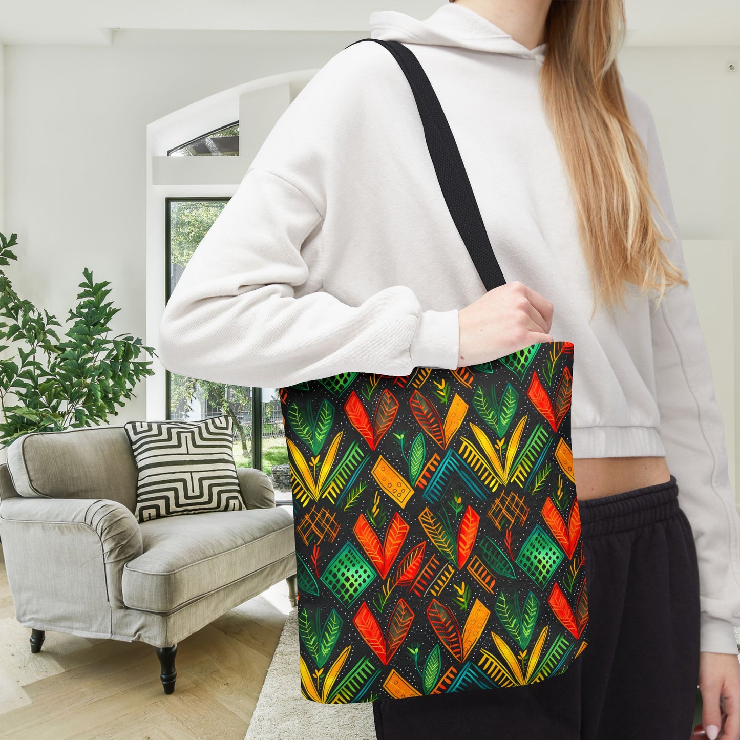 Kujichagulia Waves Canvas Tote Bag