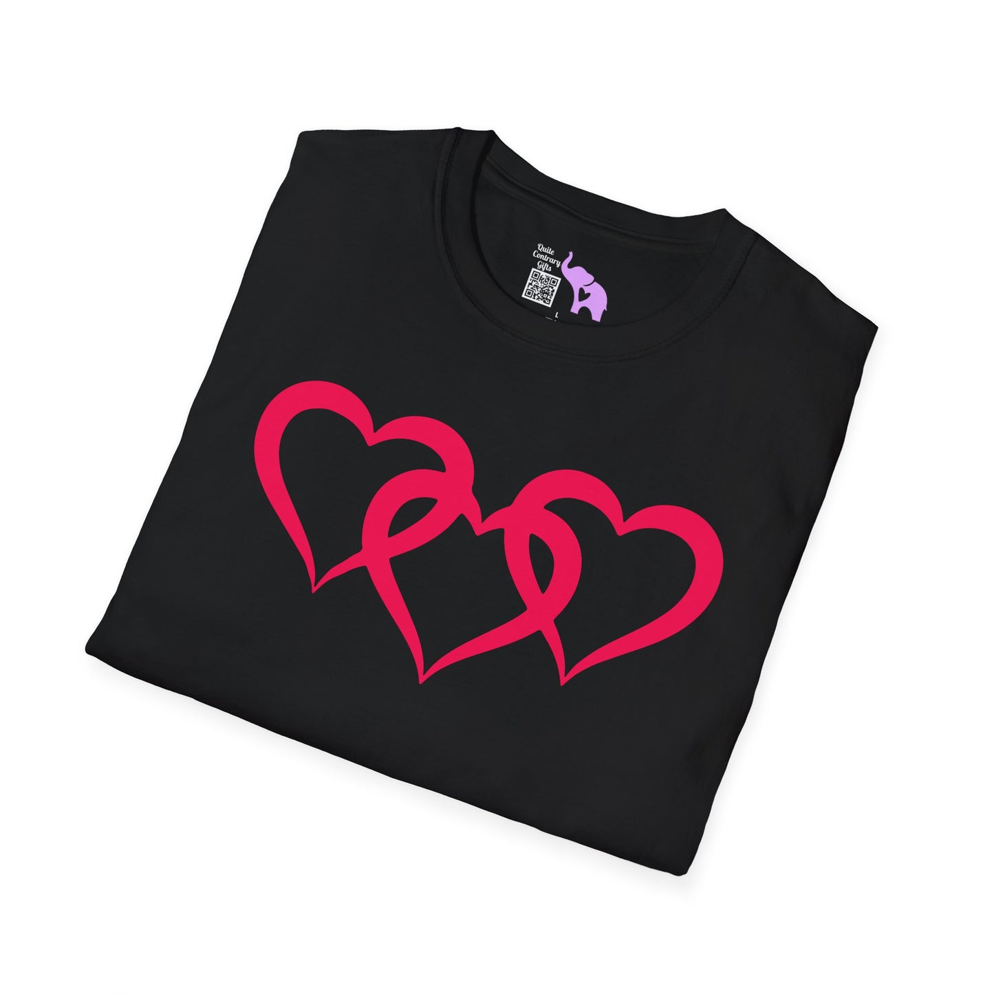 Triple Heart Adult Unisex Tshirt