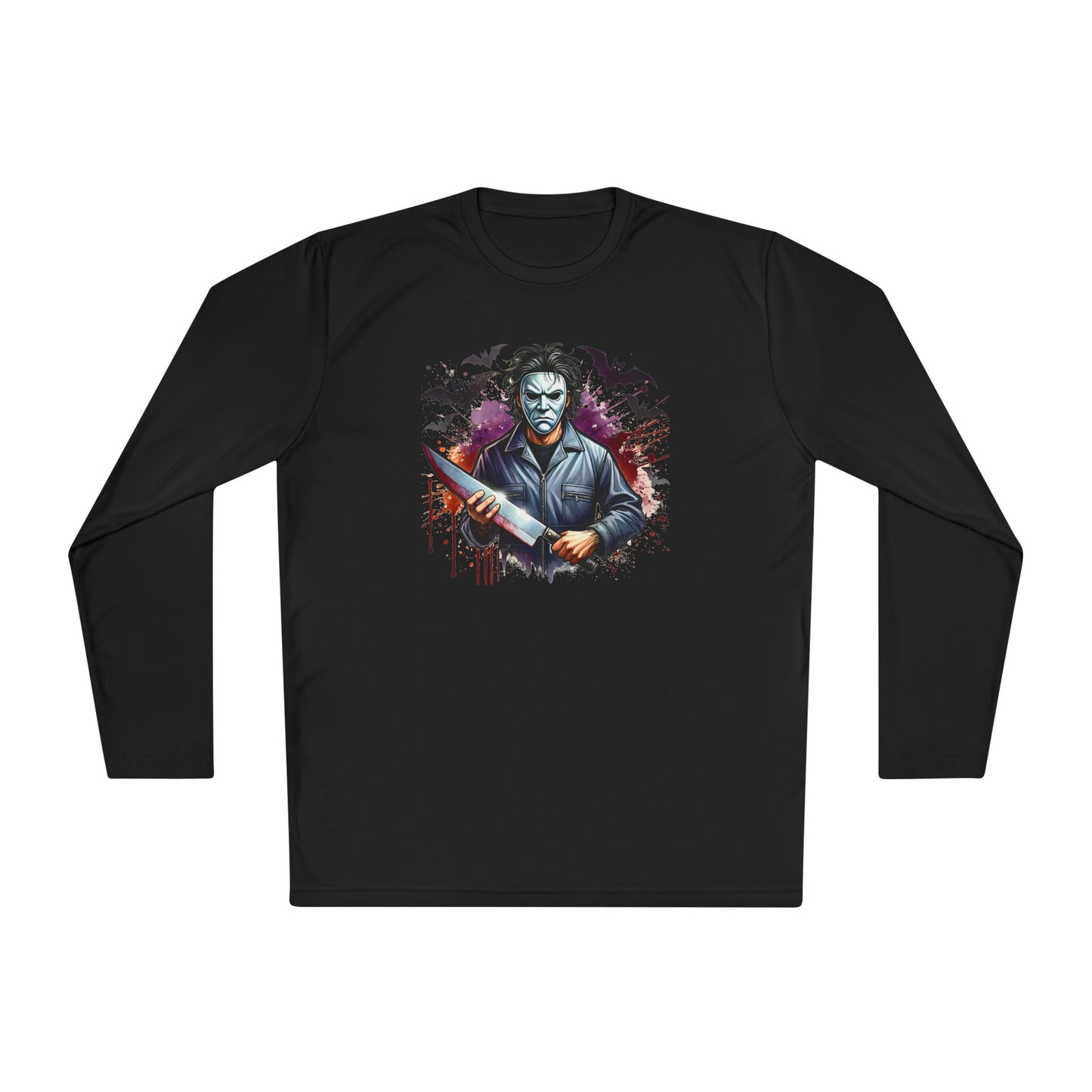 Creepy Halloween Killer Unisex Lightweight Long Sleeve Tee