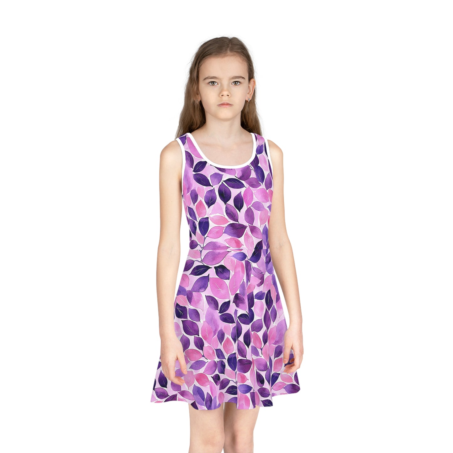 Lilac Serenade Girls' Sleeveless Sundress