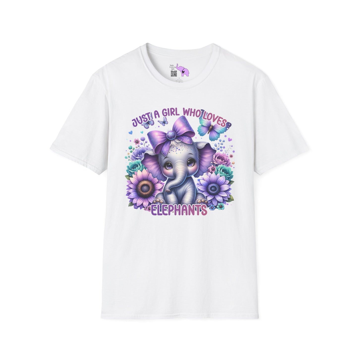 Just A Girl Who Loves Elephants Adult T-shirt