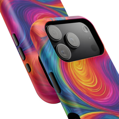 Tie Dye Color Swirl MagSafe® Compatible Tough Case for iPhone