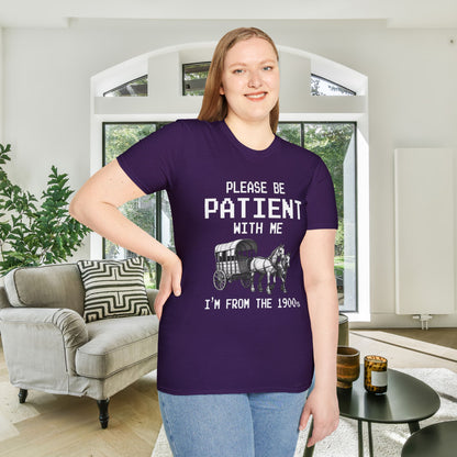 Please Be Patient With Me I'm From The 1900's (Pixelated) Adult T-shirt