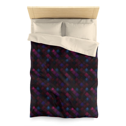 Velvet Patchwork Print Microfiber Duvet Cover