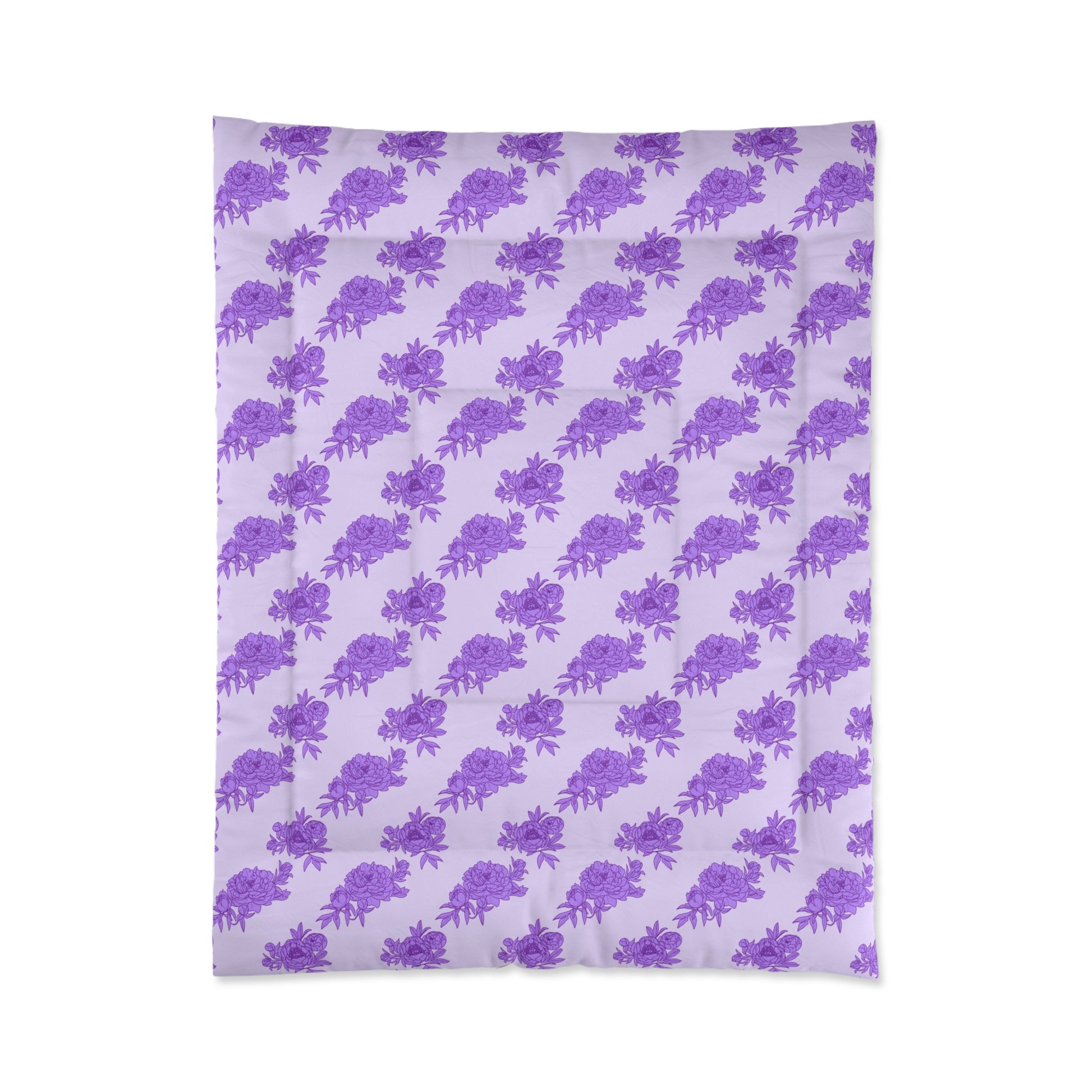 Royal Orchid Peonies Comforter