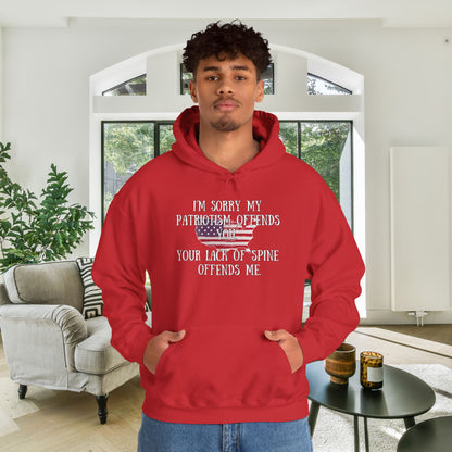 I'm Sorry My Patriotism Offends You... Heavy Blend™ Hooded Sweatshirt