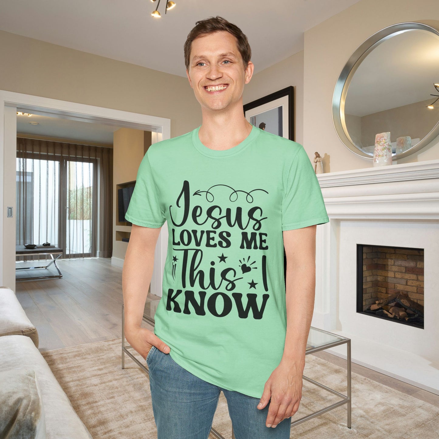 Jesus Loves Me This I Know Adult T-shirt