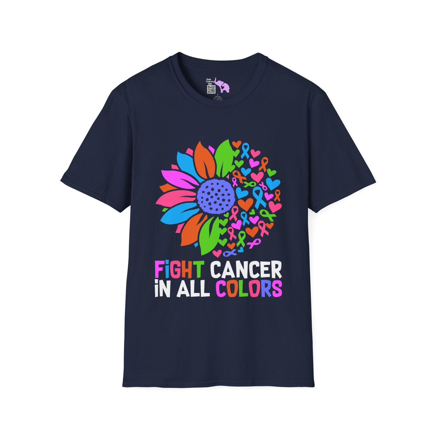 Fight Cancer in All Colors 25 Adult T-shirt