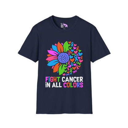 Fight Cancer in All Colors 25 Adult T-shirt