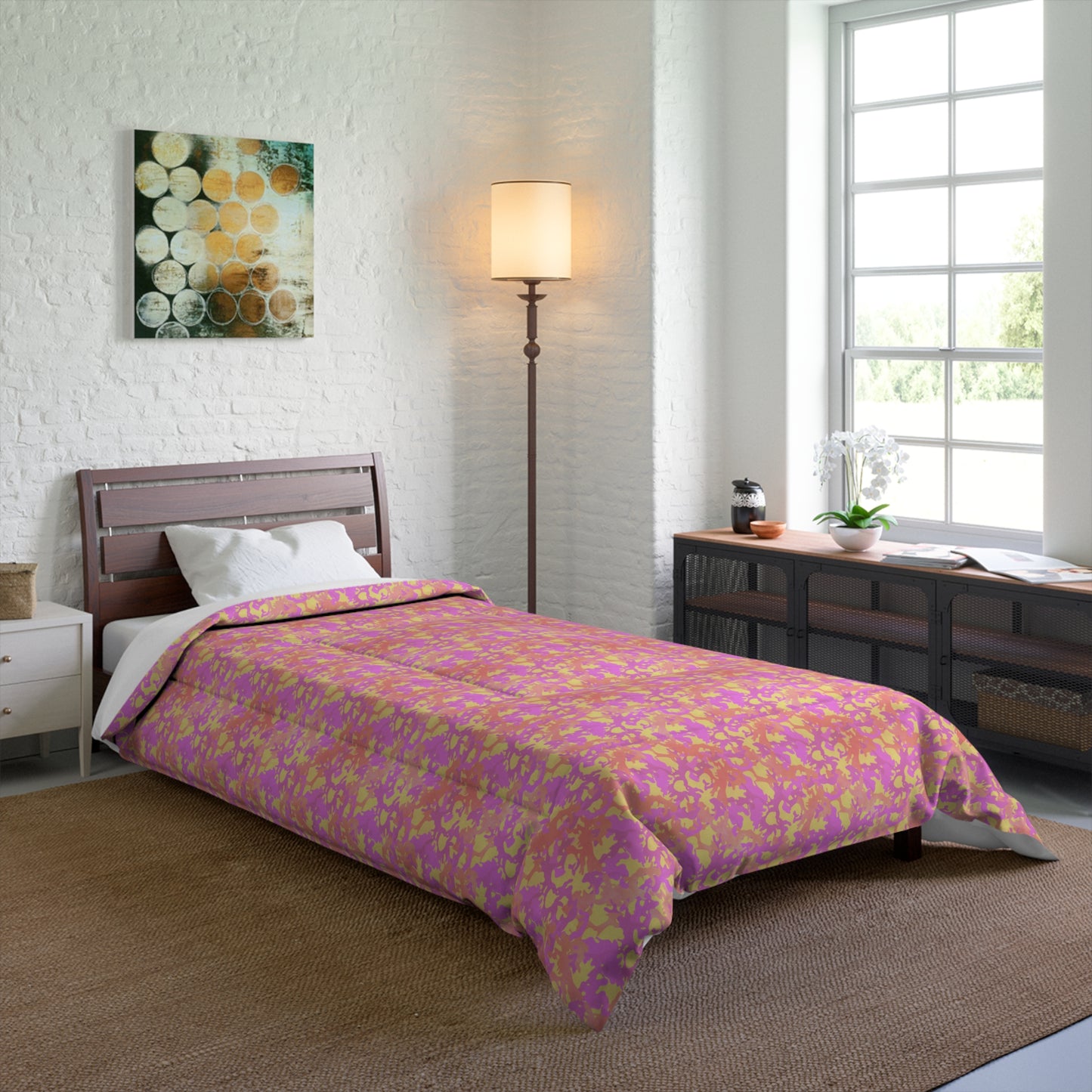 Sunset Sorbet Camo Comforter