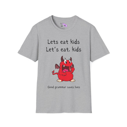 Lets Eat Kids Good Grammar Saves Lives Adult T-shirt