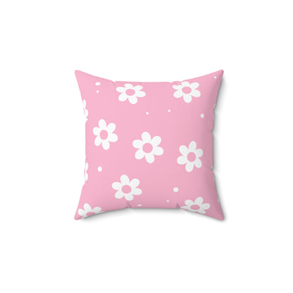 Pretty Petals & Dots Throw Pillow