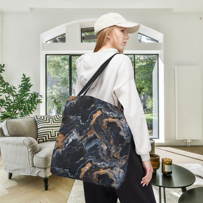 Moonspill Marble Canvas Tote Bag