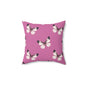 Blush Flutter Throw Pillow