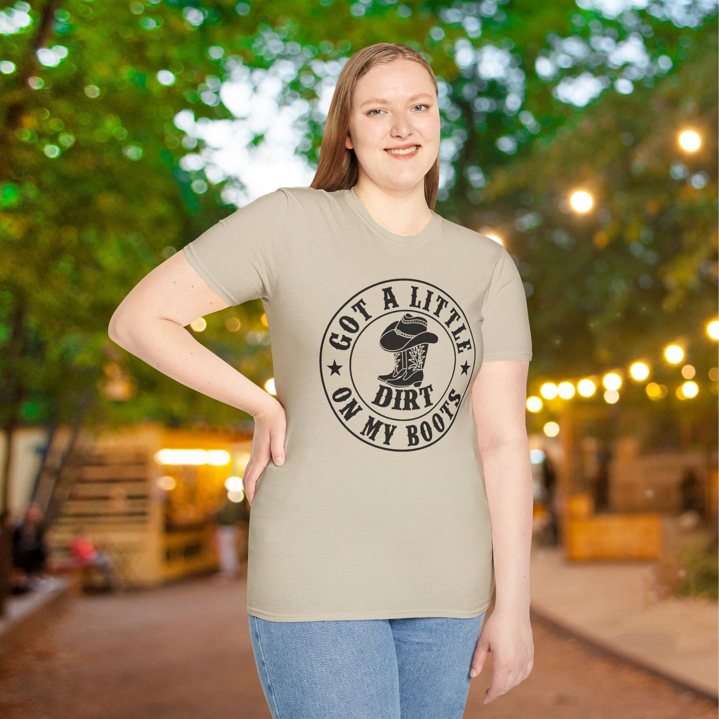 Got A Little Dirt On My Boots Adult T-shirt