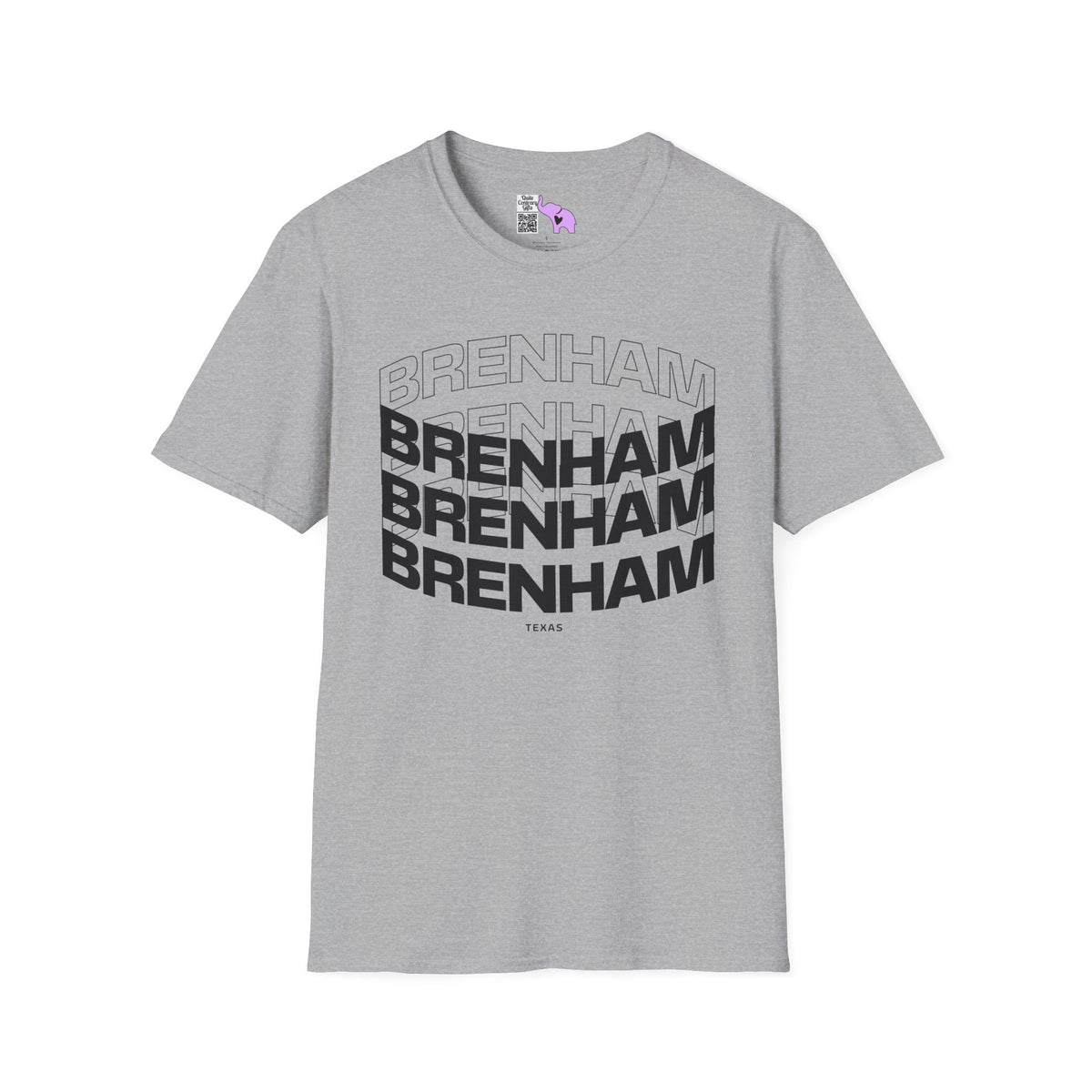 Brenham (Triple Arched) Texas Adult T-shirt