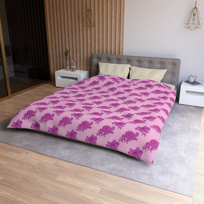 Bubblegum Bloom Peonies Duvet Bedding Set