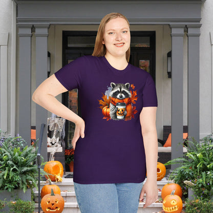 Halloween Raccoon Adult T-shirt