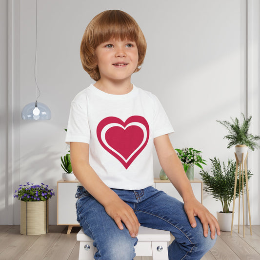 Outline Heart Heavy Cotton™ Toddler T-shirt