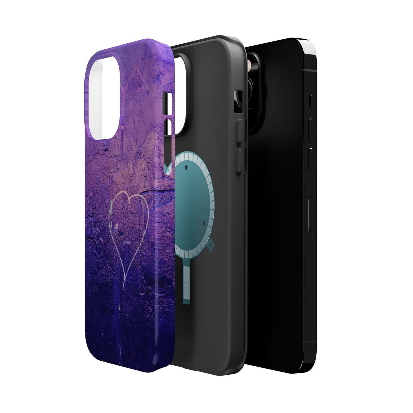 Purple Heart Wall MagSafe® Compatible Tough Case for iPhone