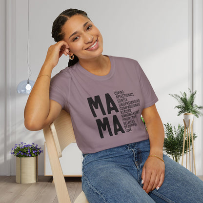Mama Qualities Adult T-shirt