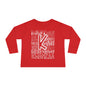 Kwanzaa Wordcloud Toddler Long Sleeve Tee