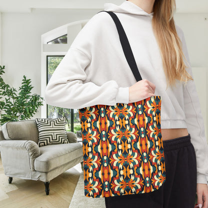 Autumn Kaleidoscope Canvas Tote Bag