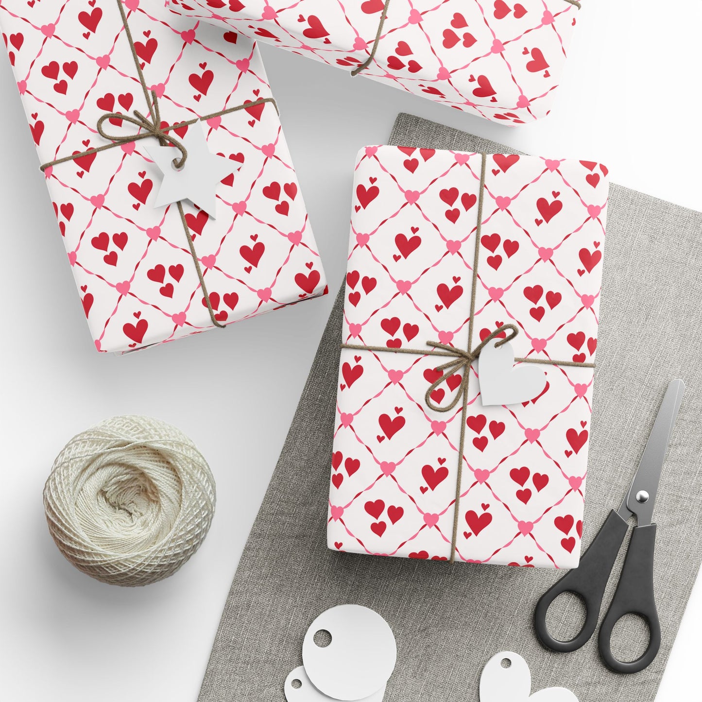 Cupid’s Lattice Wrapping Paper