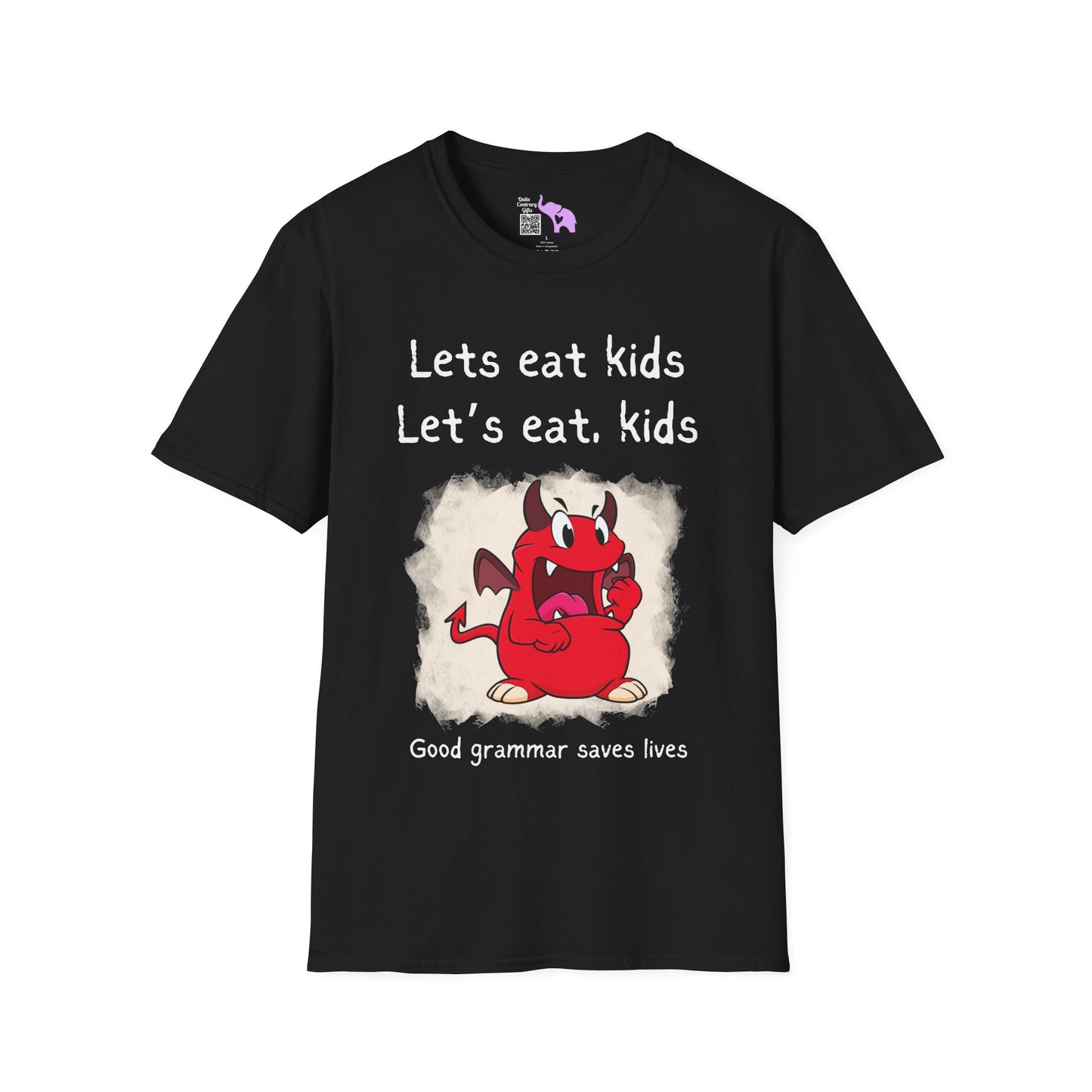 Lets Eat Kids Good Grammar Saves Lives Adult T-shirt