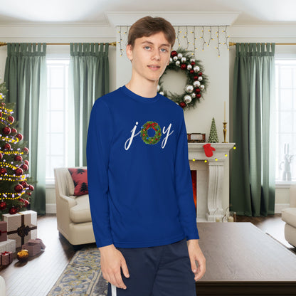 Joy w/Wreath Youth Long Sleeve Tee