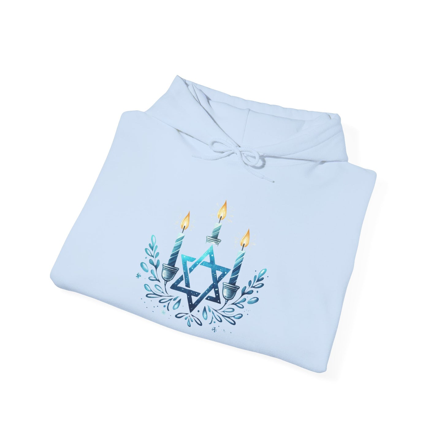 Star & Flame Hanukkah Adult Heavy Blend™ Hooded Sweatshirt