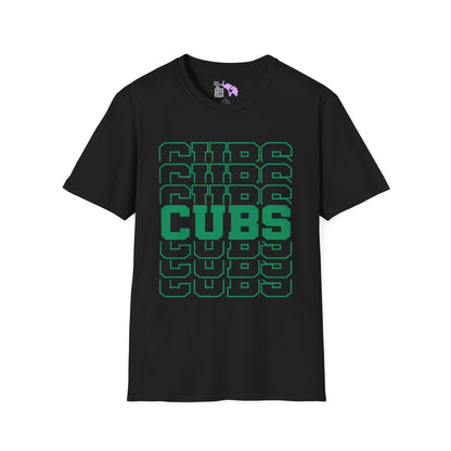 Cubs (Stacked) Adult T-shirt