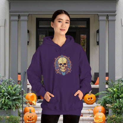 Creepy Skull 3 Heavy Blend™ Hooded Sweatshirt